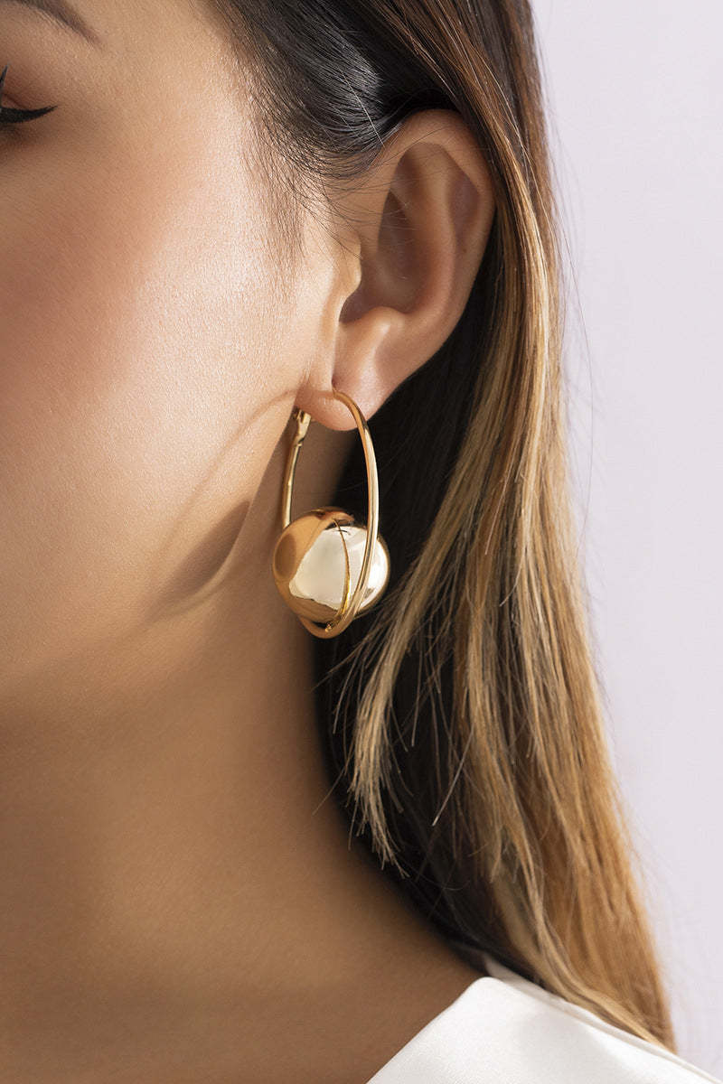 Alloy Pearl Chain Necklace Round Ring Beads Dangle Earrings