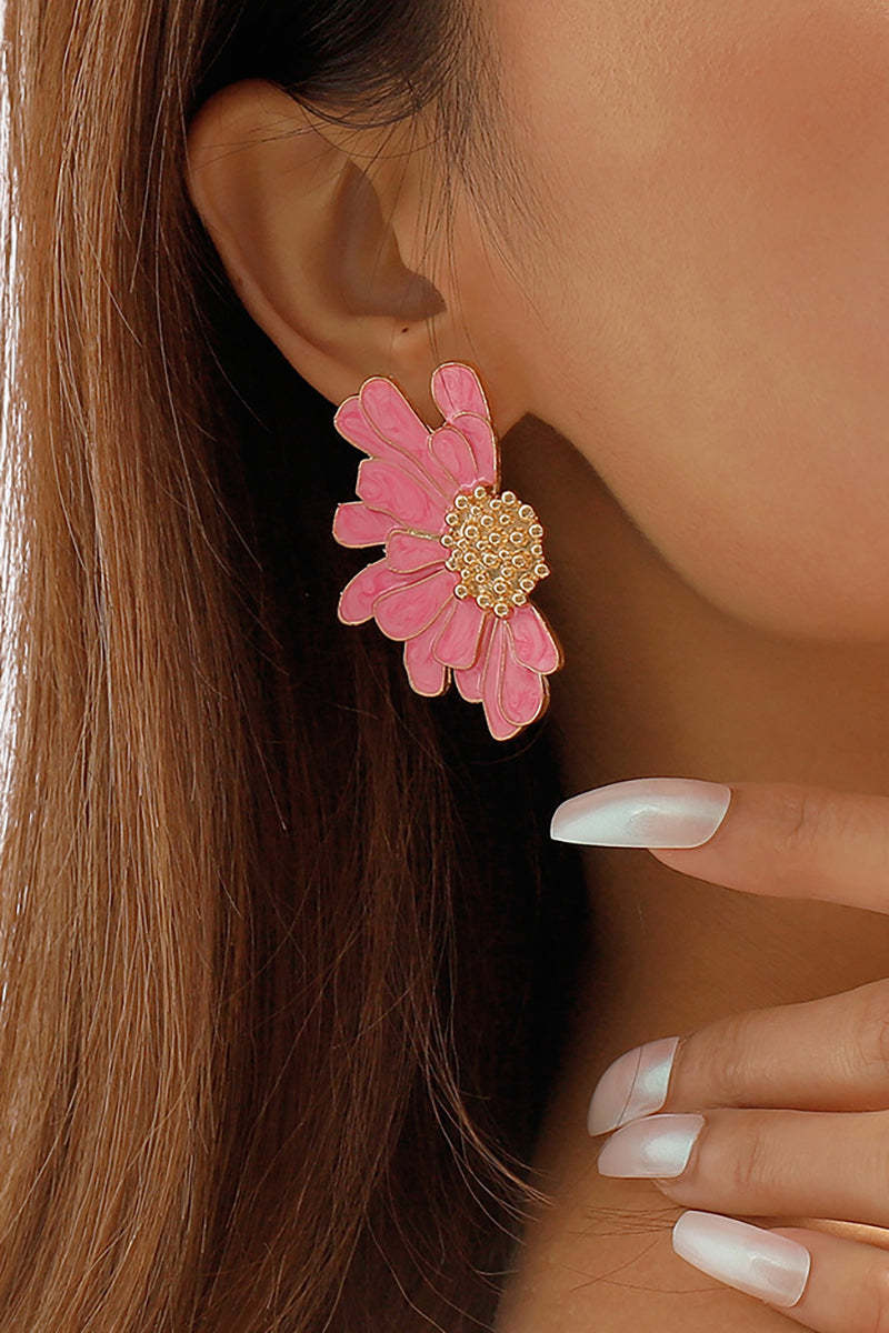 Flower Shape Boho Alloy Vintage Stud Earrings