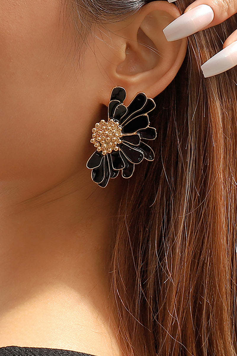 Flower Shape Boho Alloy Vintage Stud Earrings