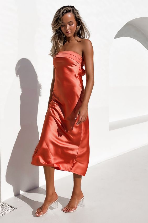 Half Open Back Sleeveless Silky Maxi Dress