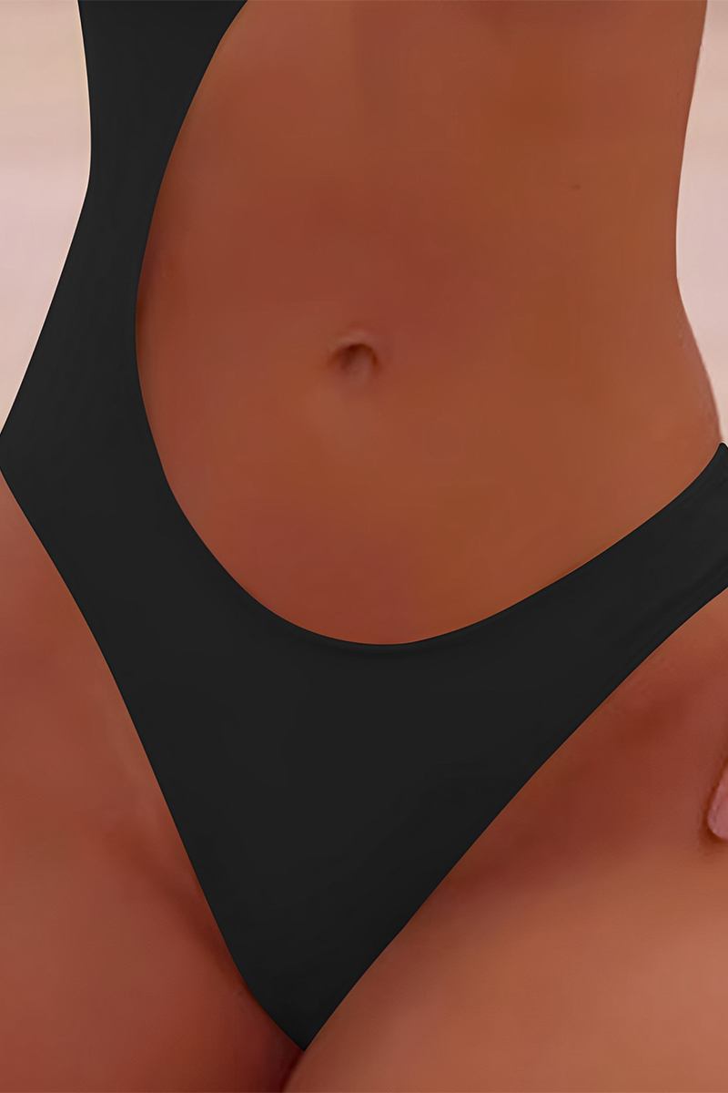 One-Shoulder Straps Ruched Asymmetric One-Piece Swimsuit-White