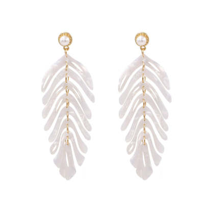 Acrylic Leaf Earrings Fashion Ear Rings