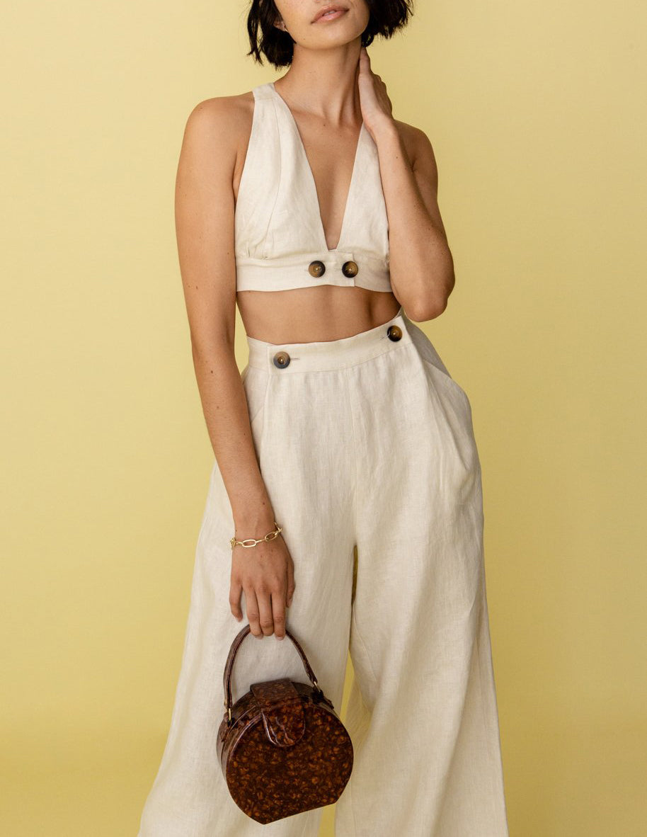 Matching Top Oversized Side Pockets Pant Set