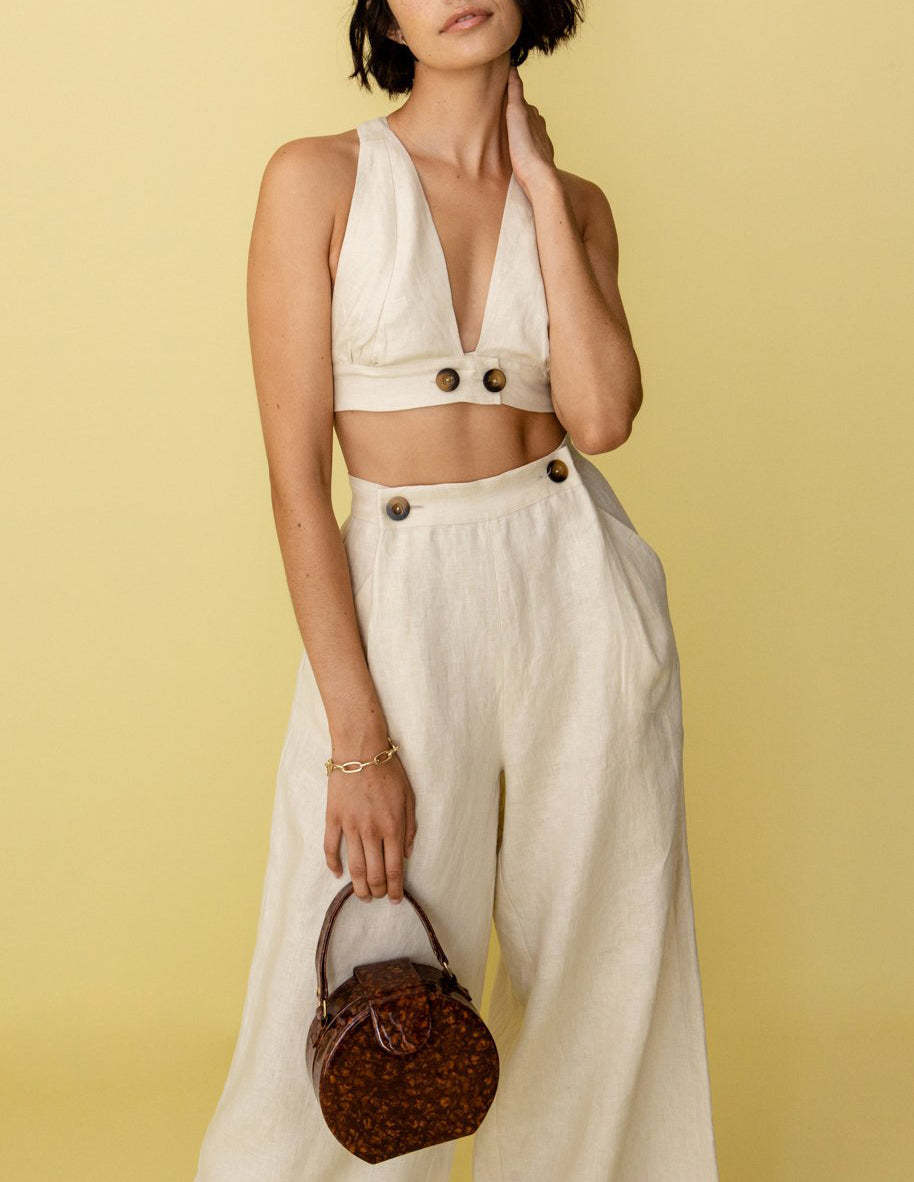 Matching Top Oversized Side Pockets Pant Set