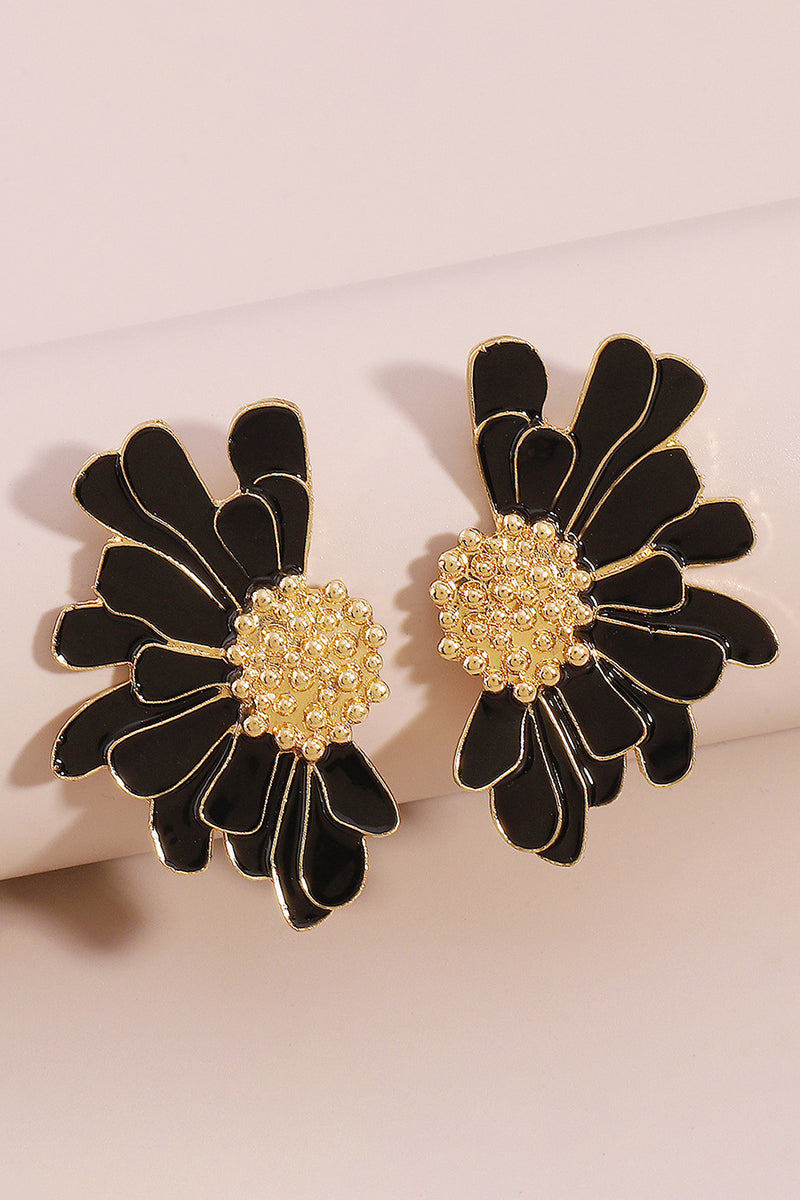 Flower Shape Boho Alloy Vintage Stud Earrings