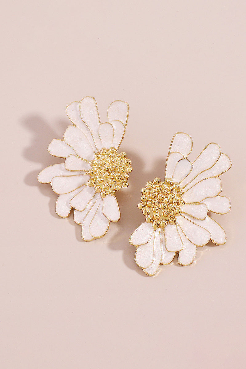 Flower Shape Boho Alloy Vintage Stud Earrings