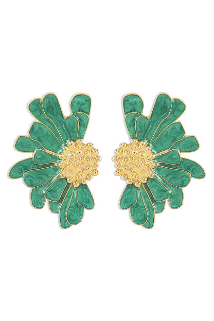 Flower Shape Boho Alloy Vintage Stud Earrings