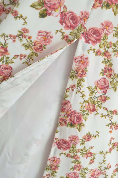 Tied Up Lace Up Floral Print Slit A-Line Vacation Slip Midi Dress