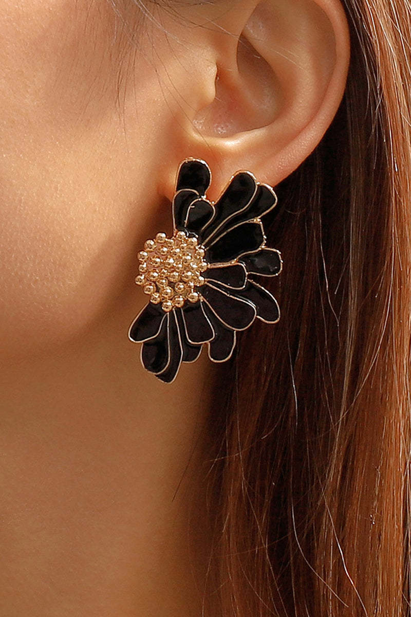 Flower Shape Boho Alloy Vintage Stud Earrings