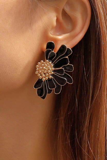 Flower Shape Boho Alloy Vintage Stud Earrings