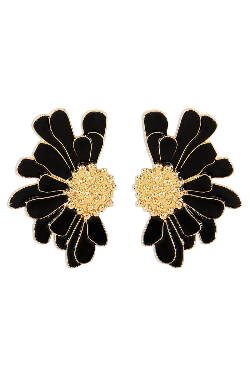 Flower Shape Boho Alloy Vintage Stud Earrings