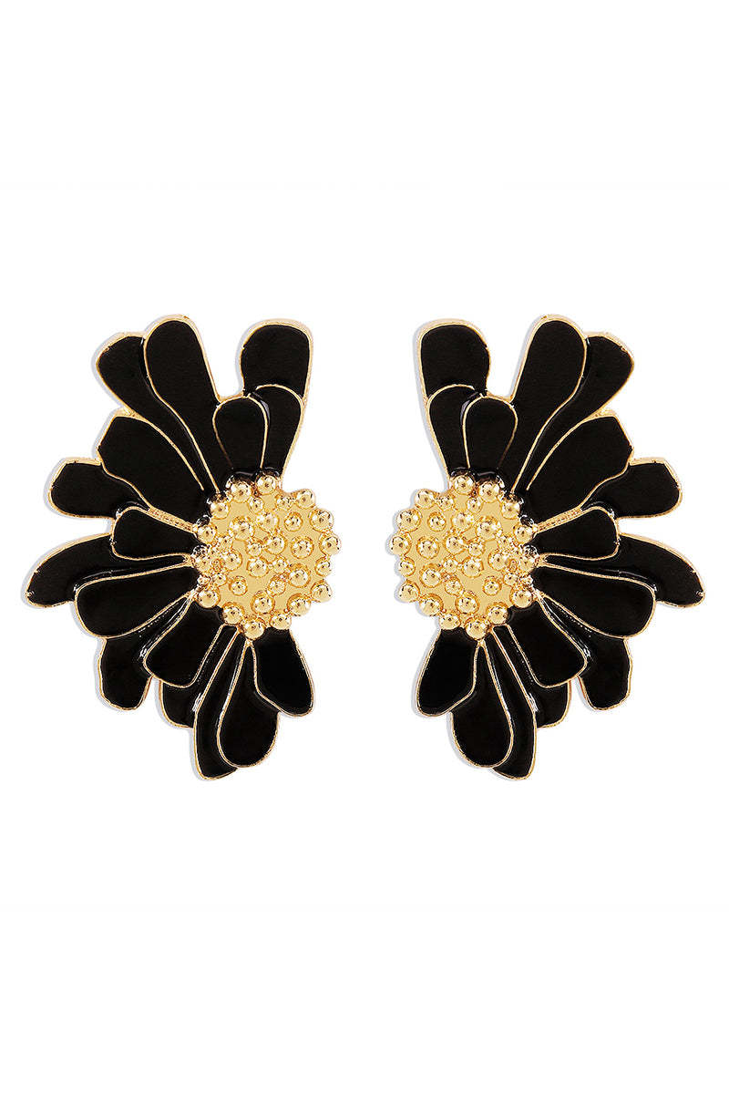 Flower Shape Boho Alloy Vintage Stud Earrings