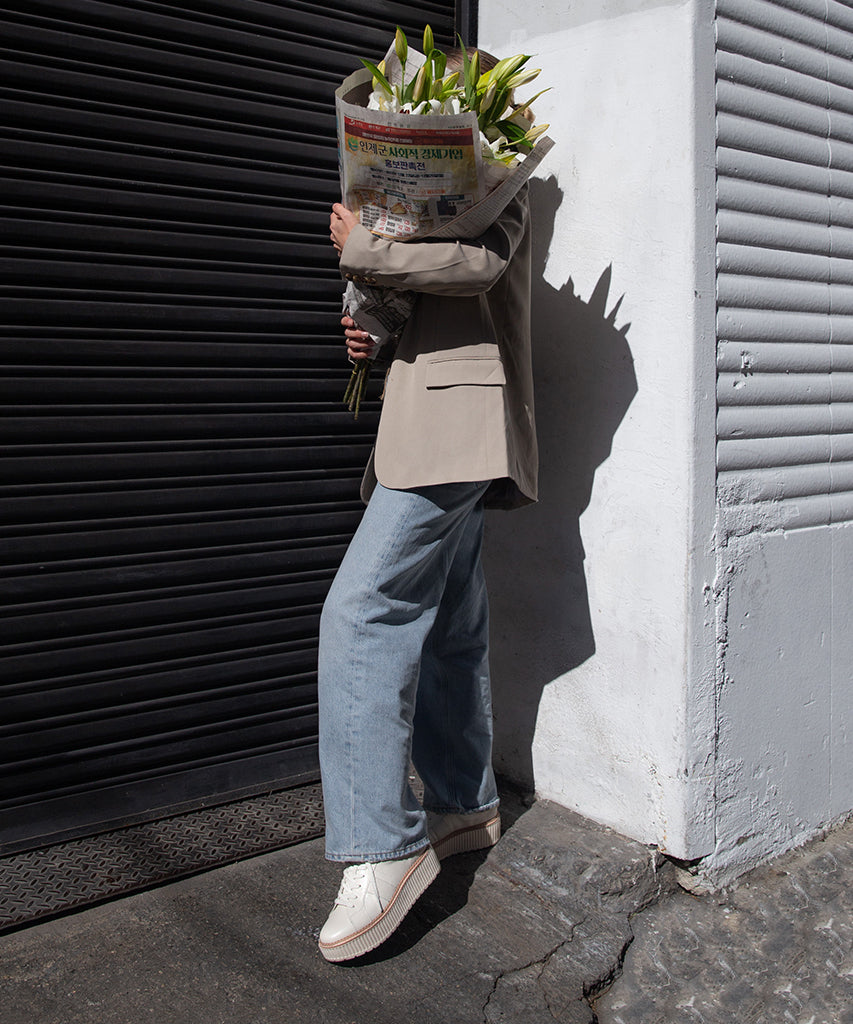 Tiger Sneakers White Leather