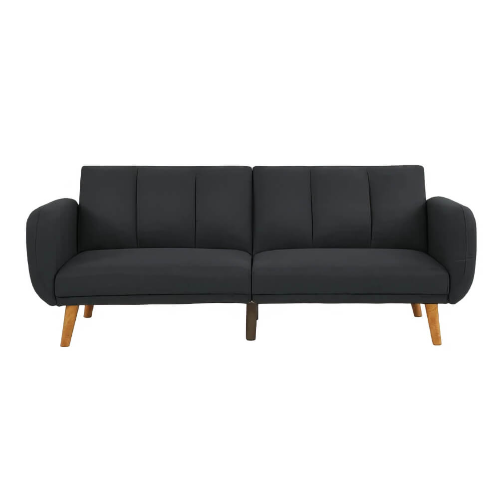 Convertible Sofa Bed Modern Upholstered Futon with Adjustable Backrest