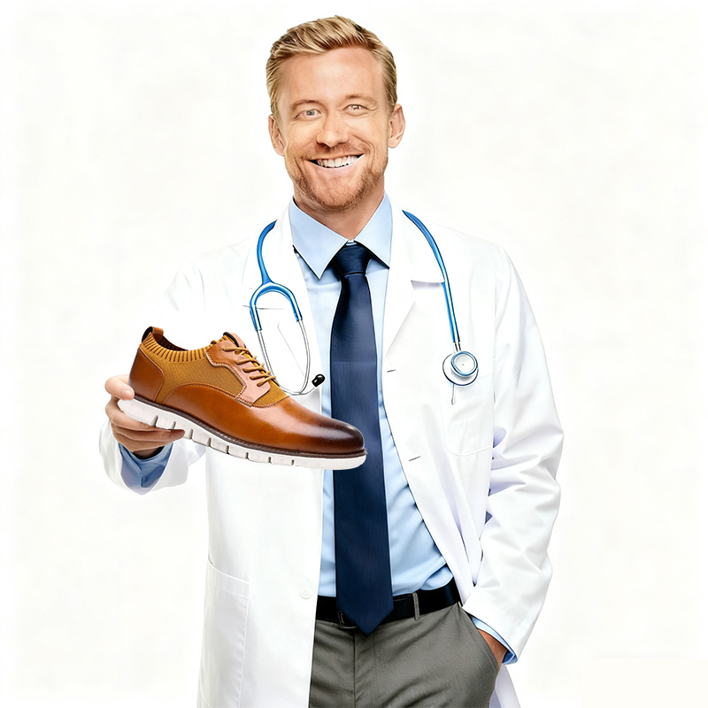 Tan Knit-Leather Hybrid Dress Sneakers: Sophistication Meets Sporty Comfort Casual Oxford Lace Up Dress Shoes