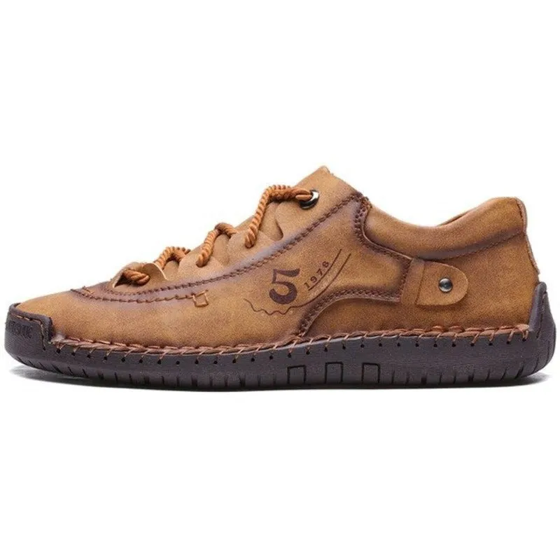 Ailongcity®Leather Orthopedic Shoes Men Leather Winter Boots