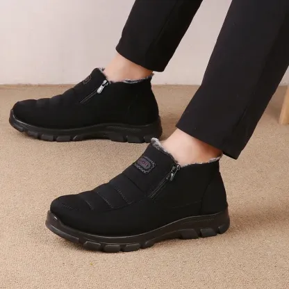 Ailongcity®Orthopedic Snow Boots For Men Velvet Warm Ankle Shoes