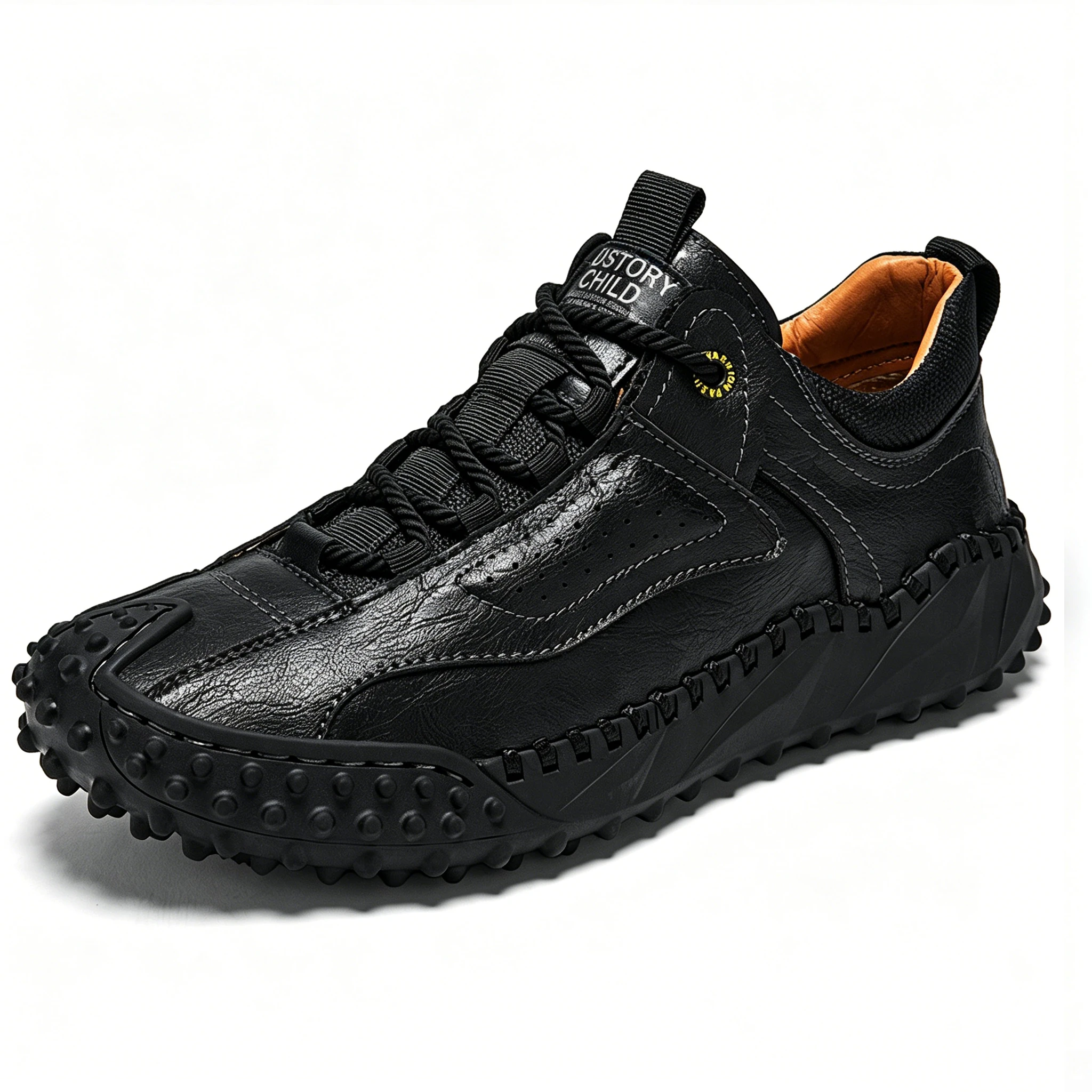 Rugged Grip - Ailongcity® Outdoor Brown Sneakers: Trail-Ready Toughness with Artisan Craftsmanship co-Friendly Leather Orthopedic Shoes