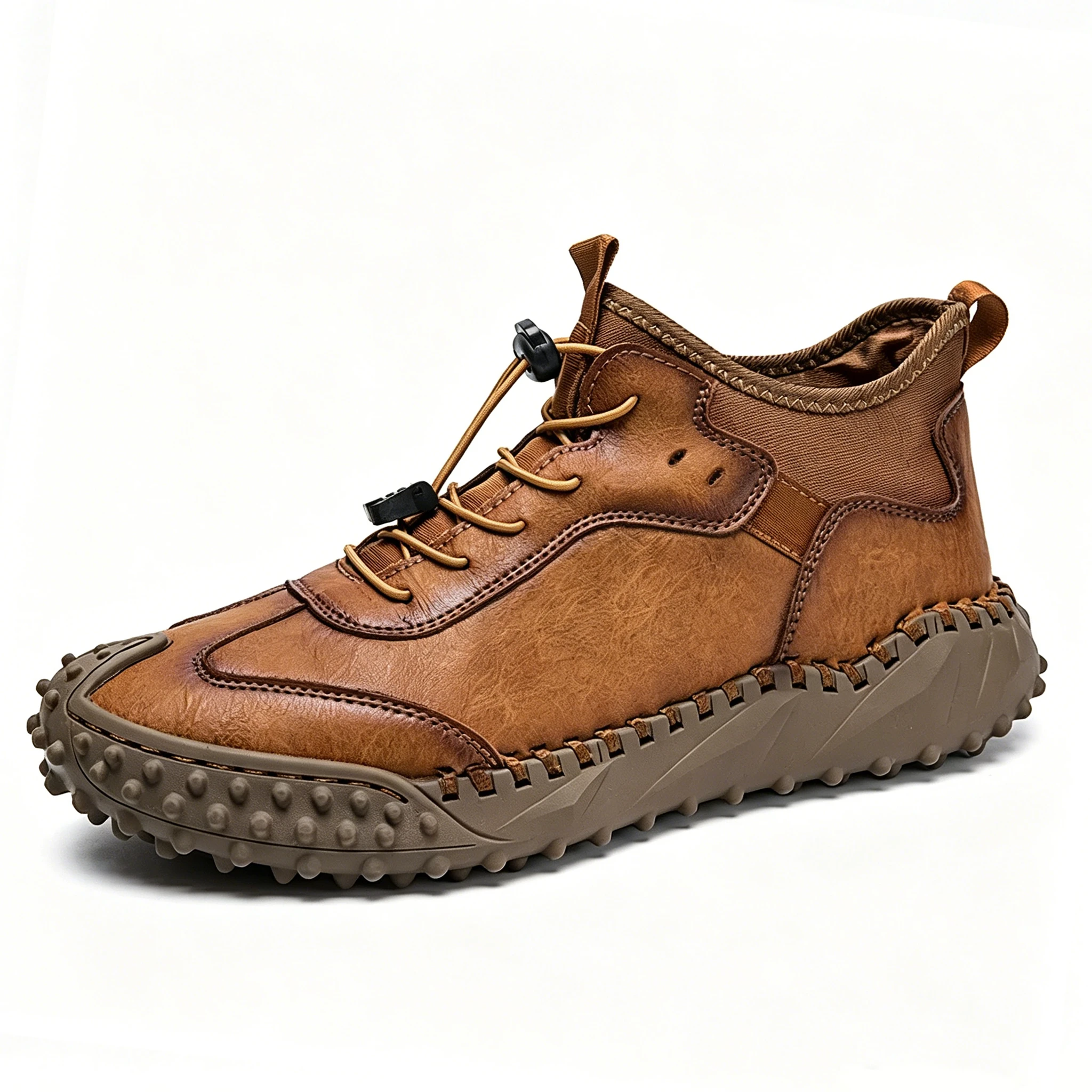 Tan Rugged - Ailongcity® Quick-Lace Outdoor Boots Trail-Ready Grit with Effortless Style