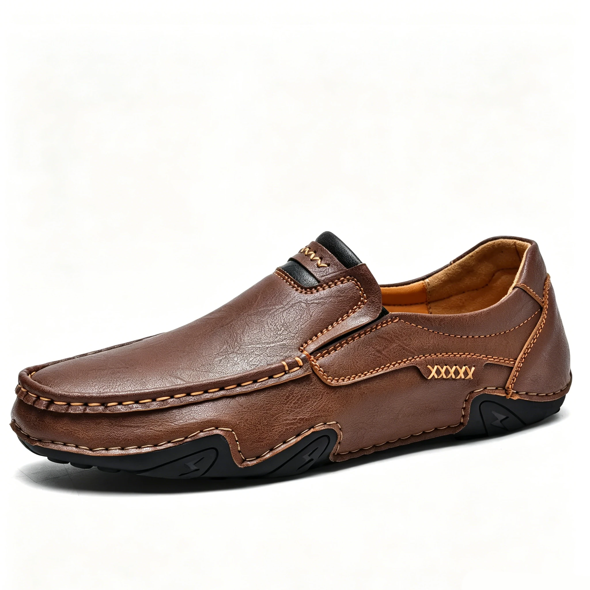 Tan Classic - Ailongcity® Slip-On Driving Loafers Timeless Craftsmanship for Effortless Urban Mobility