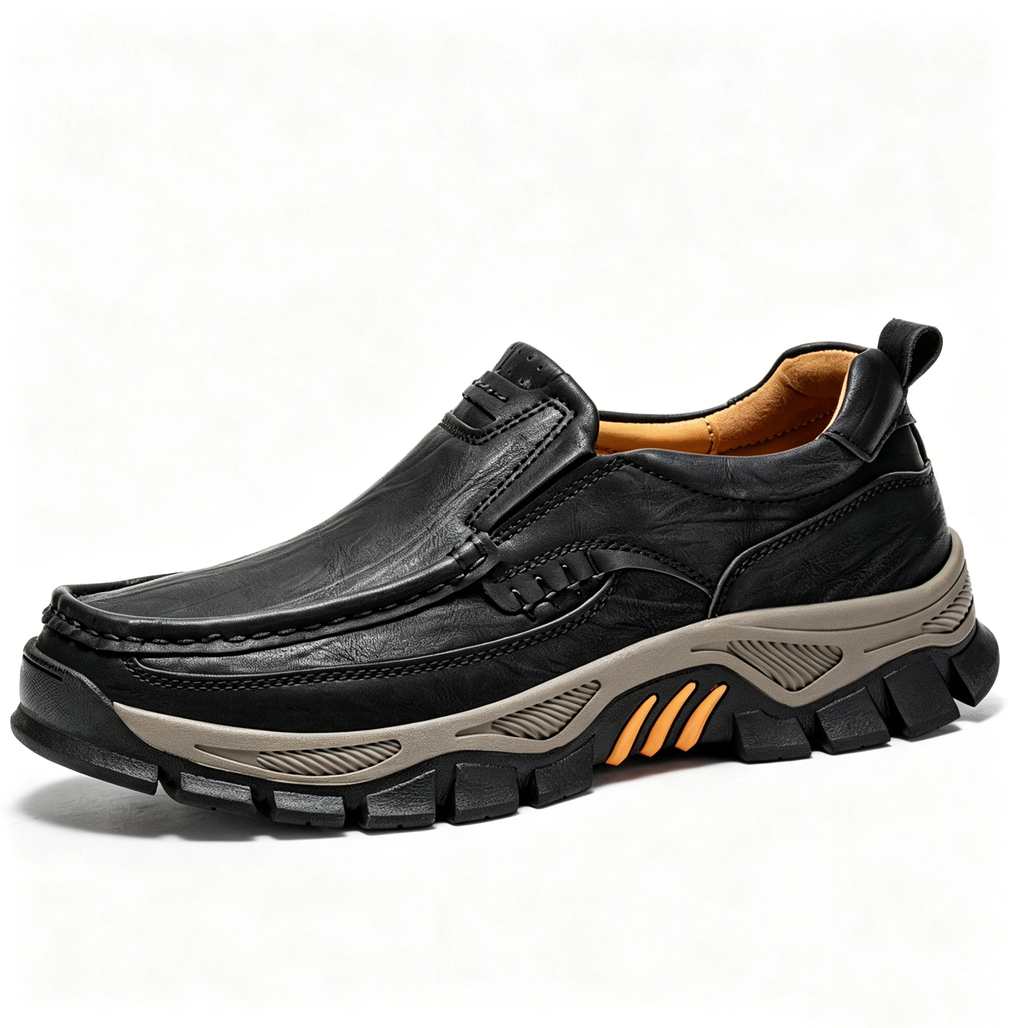 ⏰Last Day! 45% OFF  🔥AILONGCITY® Men's Genuine Leather Outdoor Casual Hiking Shoes – Versatile for City Walks & Trail Adventures