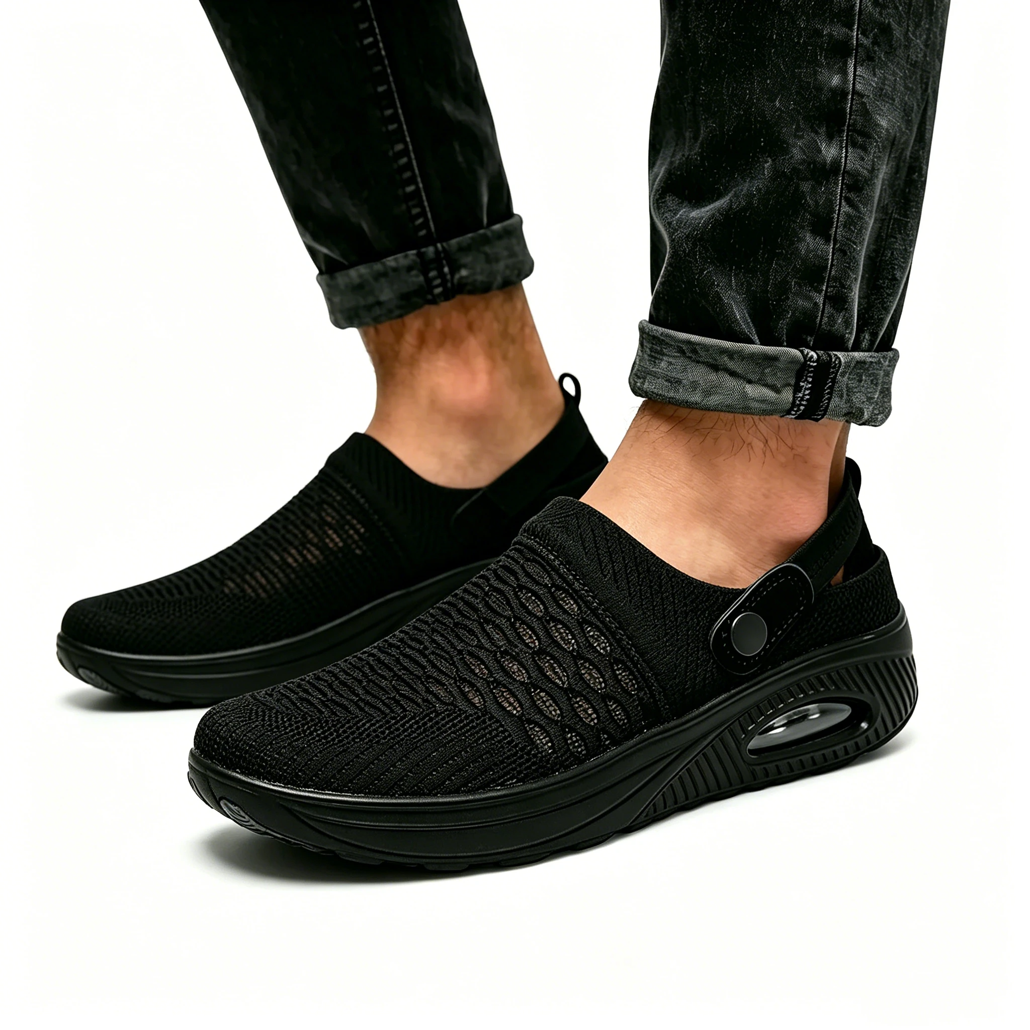 AirComfort Knit - Ailongcity® Slingback Clogs Breathable Knit Design with Cushioned Air-Sole for All-Day Ease