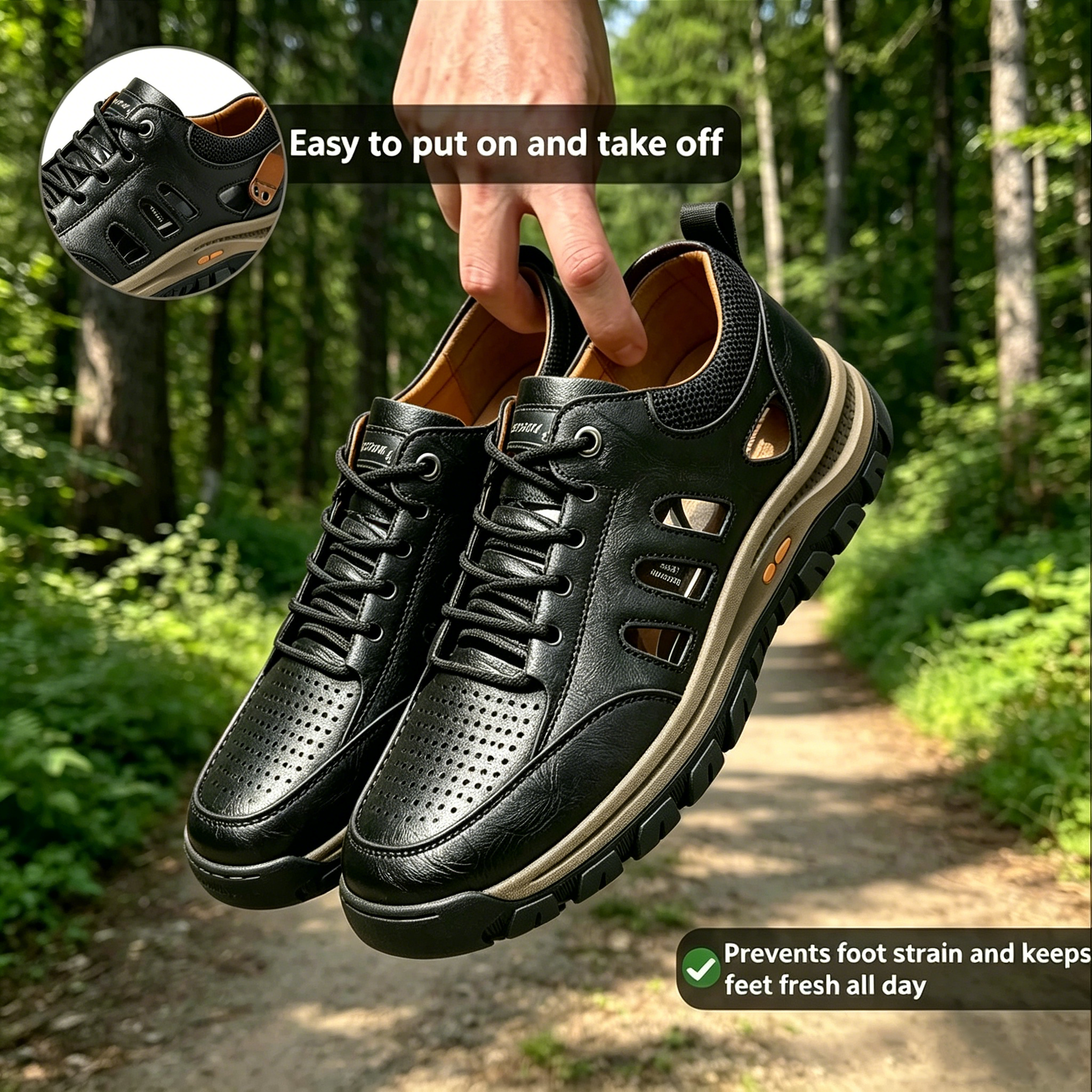 Brown Ventilated - Ailongcity® Outdoor Hiking Shoes: Breathable Design for Trail Conquests