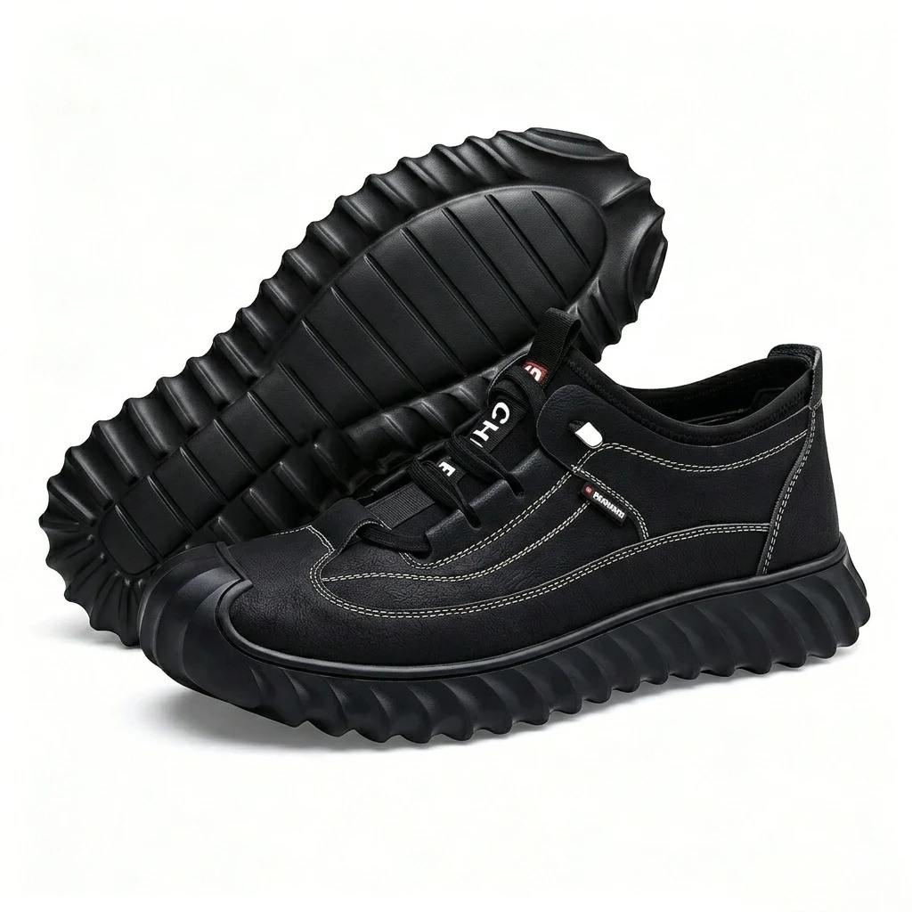 Gray Rugged - Ailongcity® Fashion Sneakers Edgy Design with Comfortable Versatility Waterproof Anti-Slip Shoes