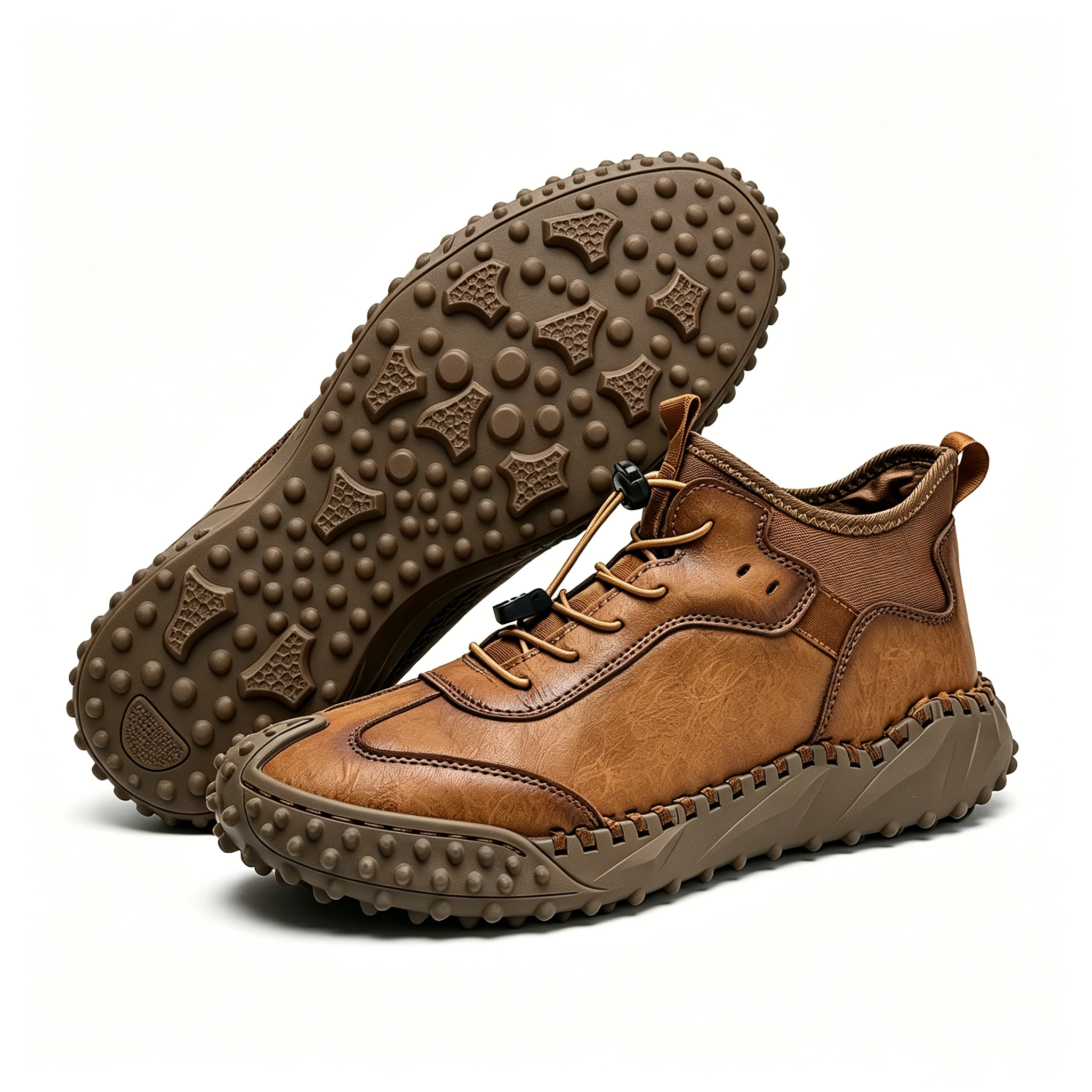 Tan Rugged - Ailongcity® Quick-Lace Outdoor Boots Trail-Ready Grit with Effortless Style