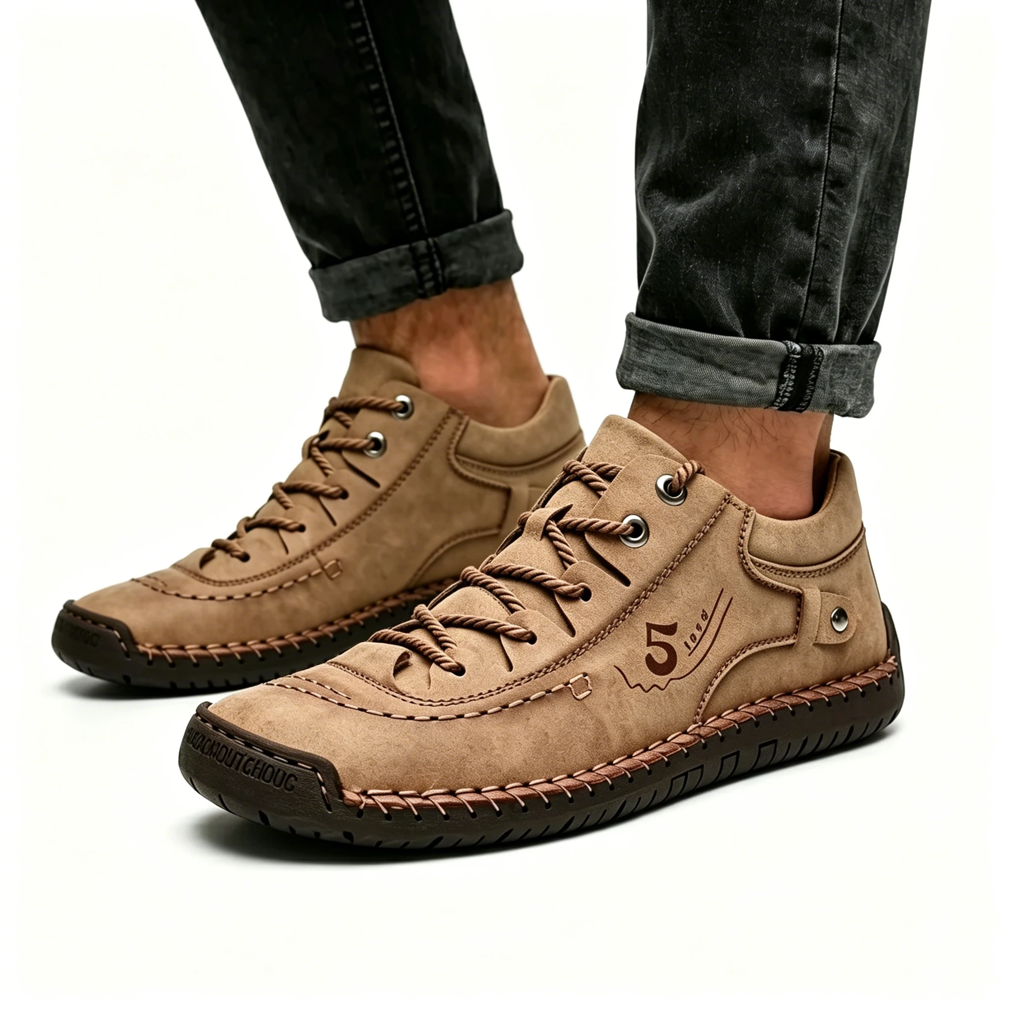 Vintage Craft 5 - Ailongcity® Leather Sneakers Retro-Inspired Artisan Leather for Timeless Casual Style