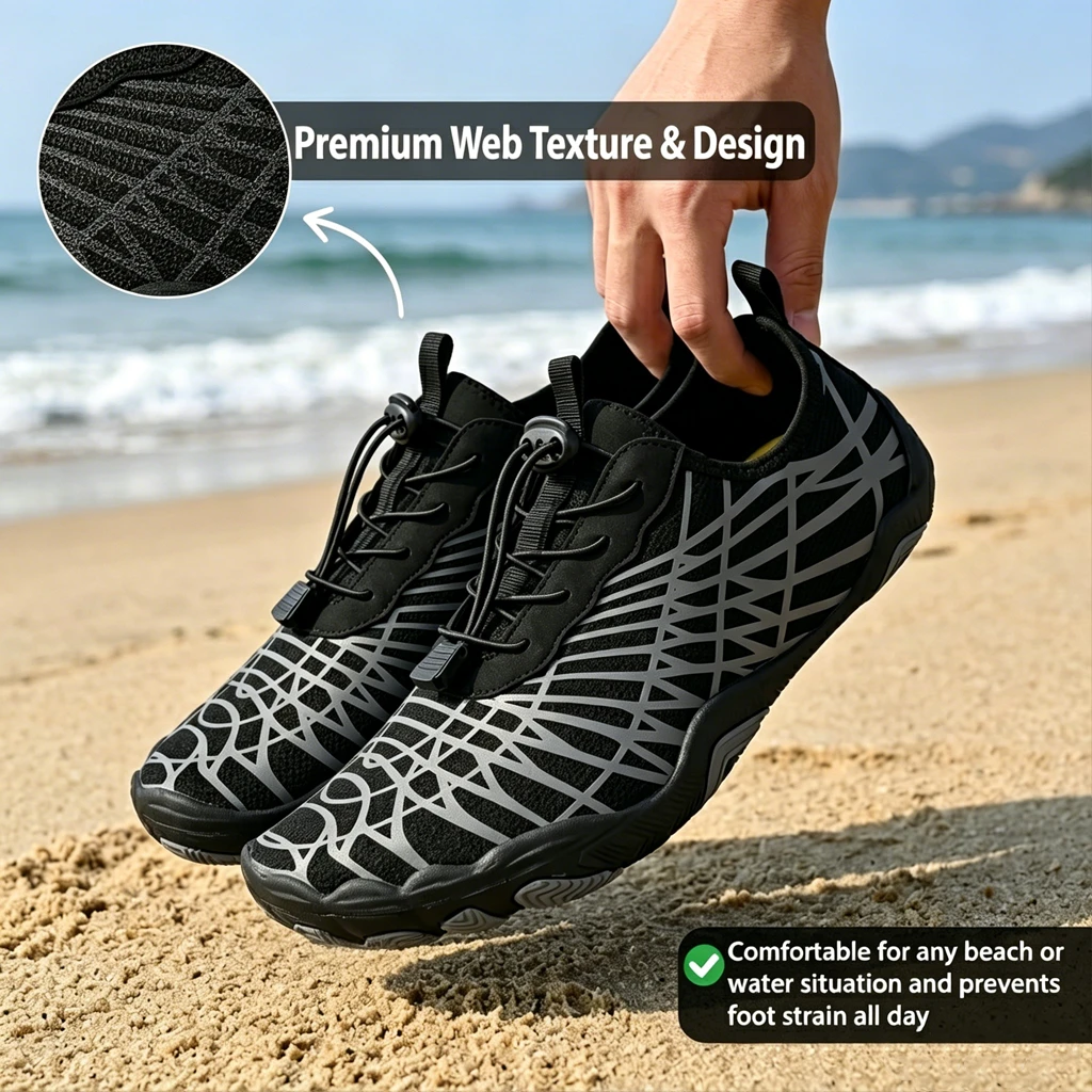 Blush Flex Aqua - Ailongcity® Sneakers Lightweight Knit Design for Dynamic Water Adventures and Flexible Comfort (Unisex)