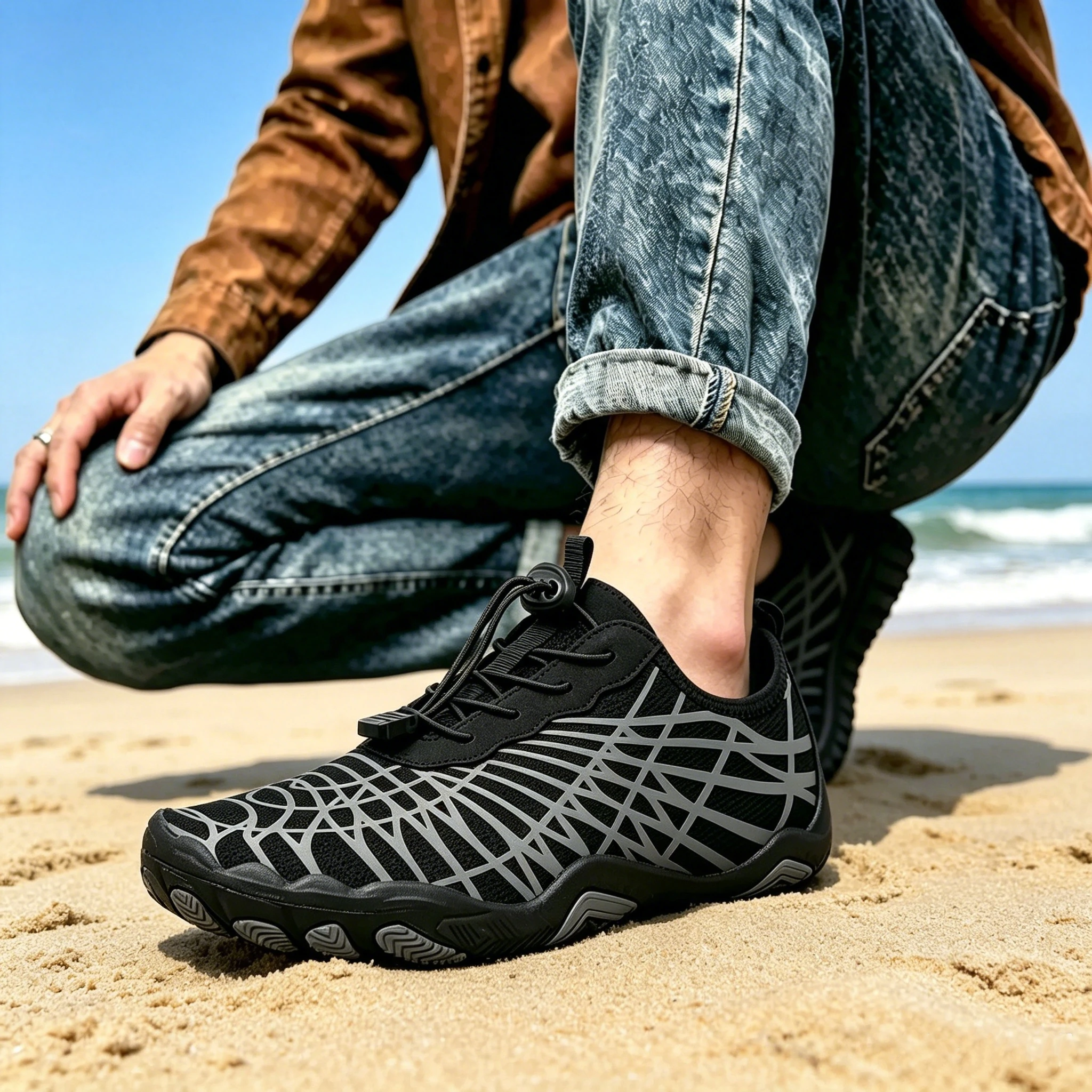 Blush Flex Aqua - Ailongcity® Sneakers Lightweight Knit Design for Dynamic Water Adventures and Flexible Comfort (Unisex)