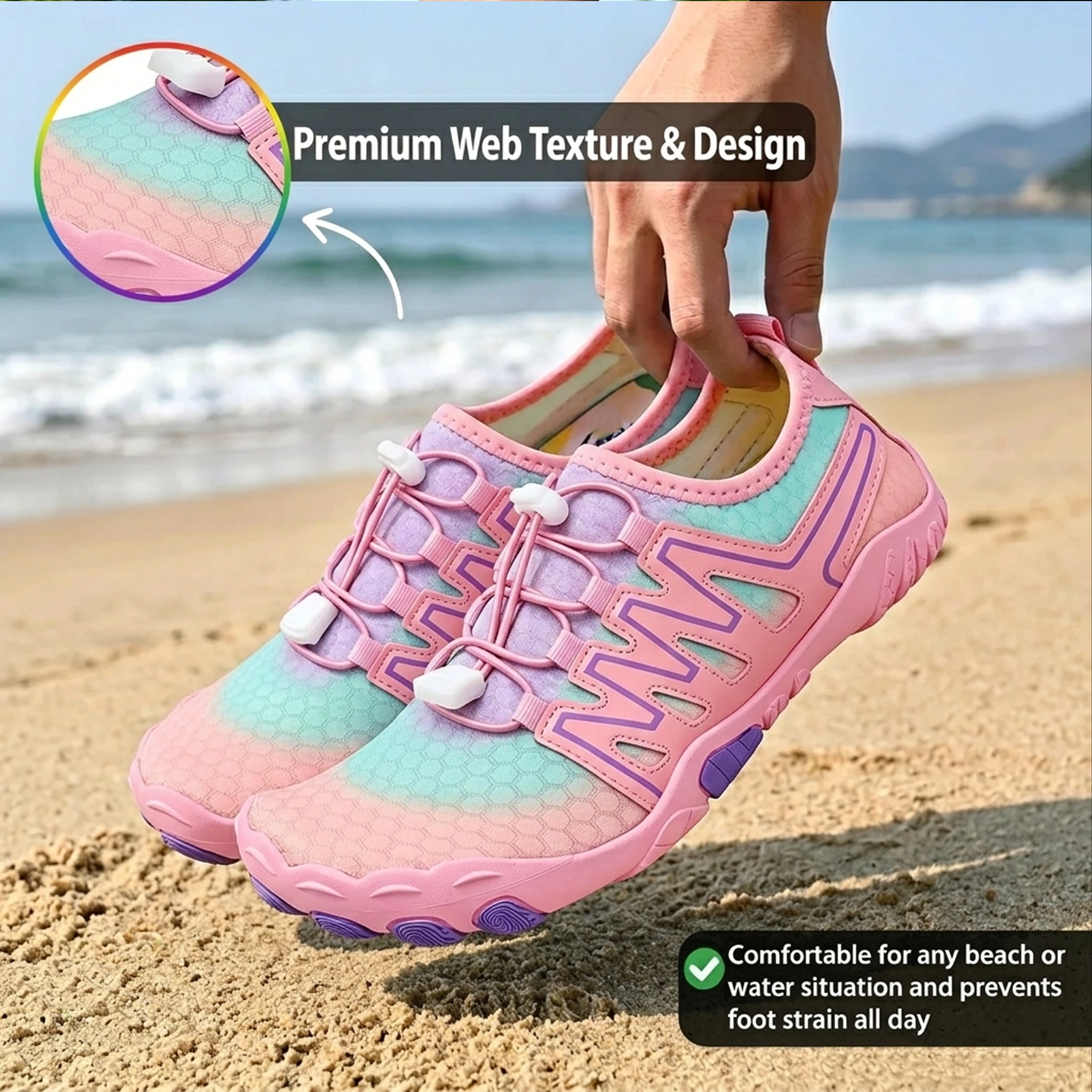 Pastel Breeze - Ailongcity®Ultra-Soft Barefoot Shoe with Superior Slip Resistance (Unisex)