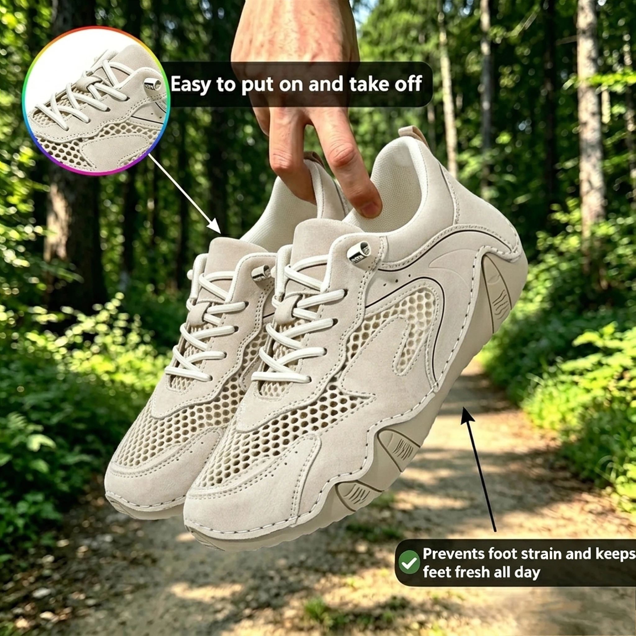 Ailongcity® Couple‘s Outdoor Breathable Athletic Shoes for Leisure