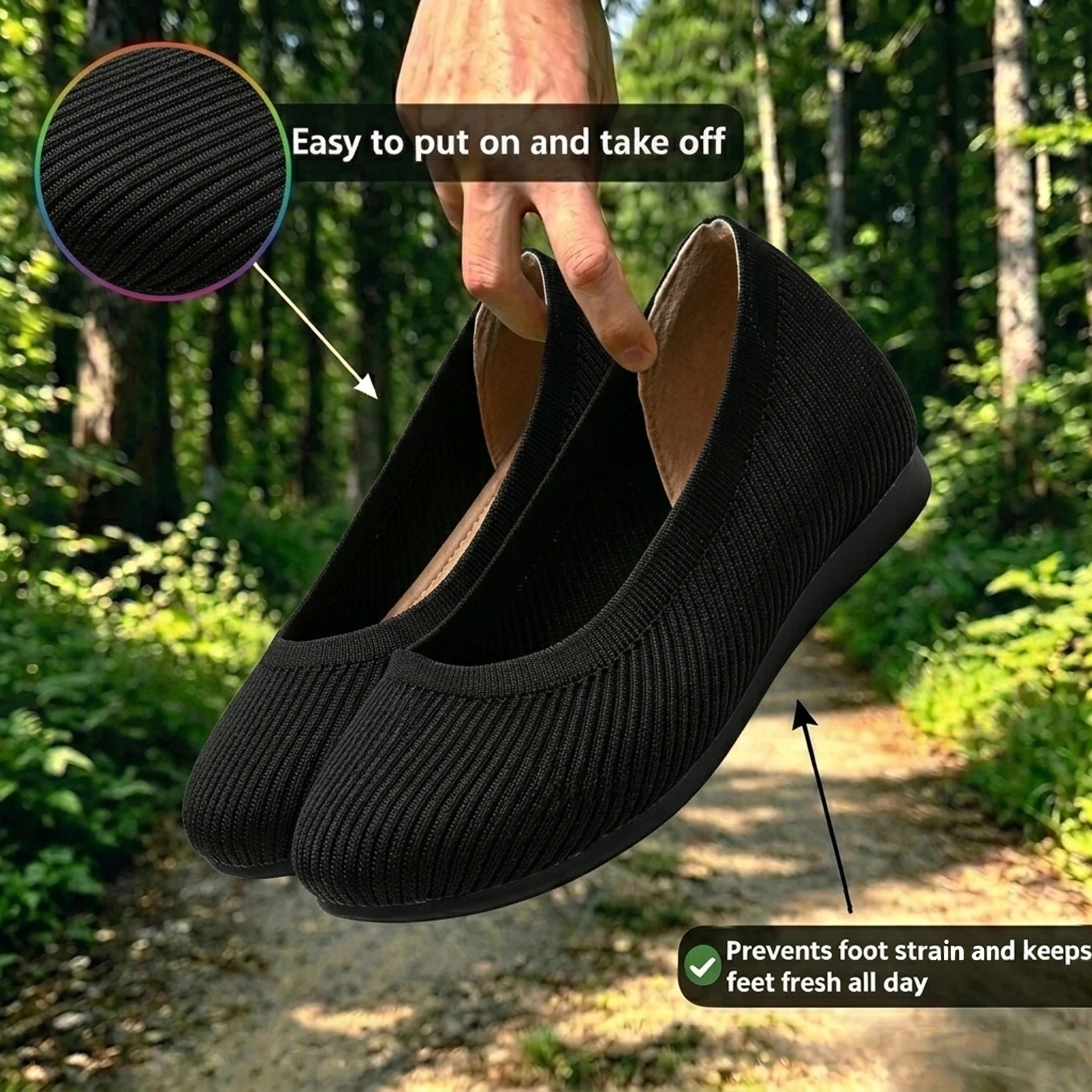 Ailongcity®- ergonomic pain-relieving ballerina flats