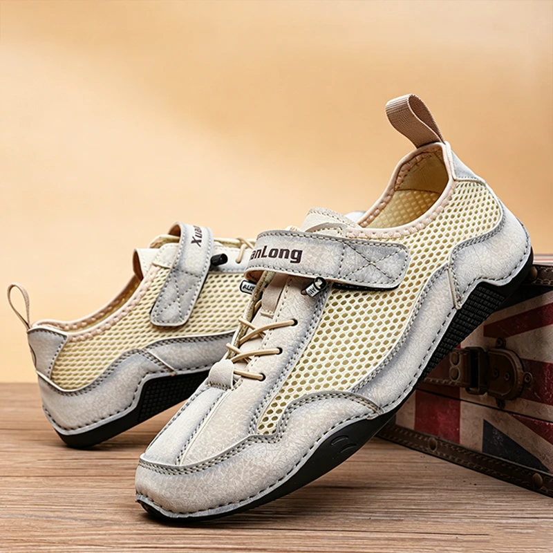 ⏰Promotion - 50% OFF🔥Ailongcity®Men's Breathable Leather Orthopedic Shoes –