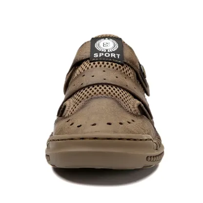 Ailongcity® Men Mesh Hiking Soft Sole Closed-Toe Athletic Outdoor Shoes