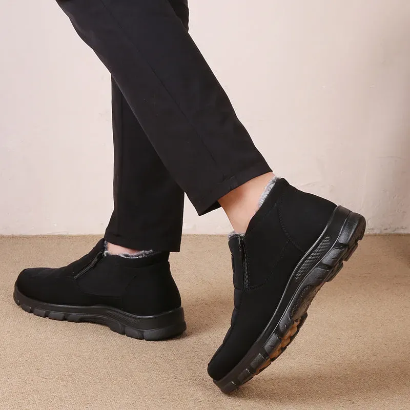 Ailongcity®Orthopedic Snow Boots For Men Velvet Warm Ankle Shoes