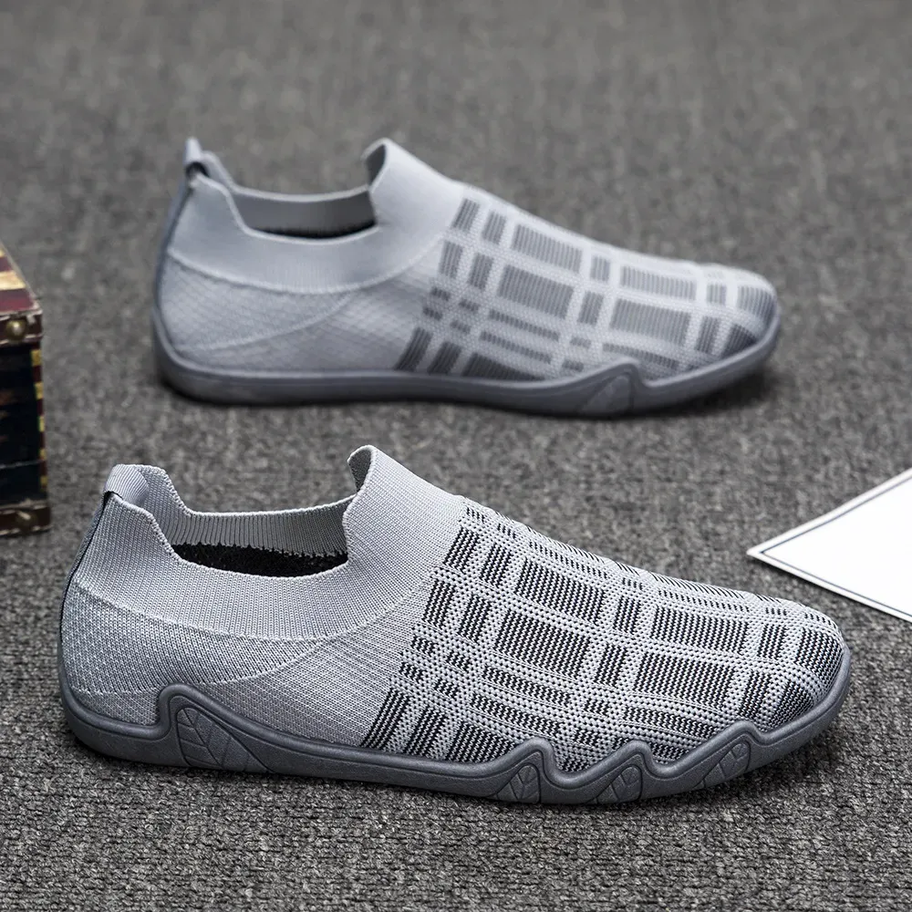 ⏰Promotion - 50% OFF🔥 Ailongcity® Soft-soled Lazy People Slip-on Men's Breathable Casual Shoes