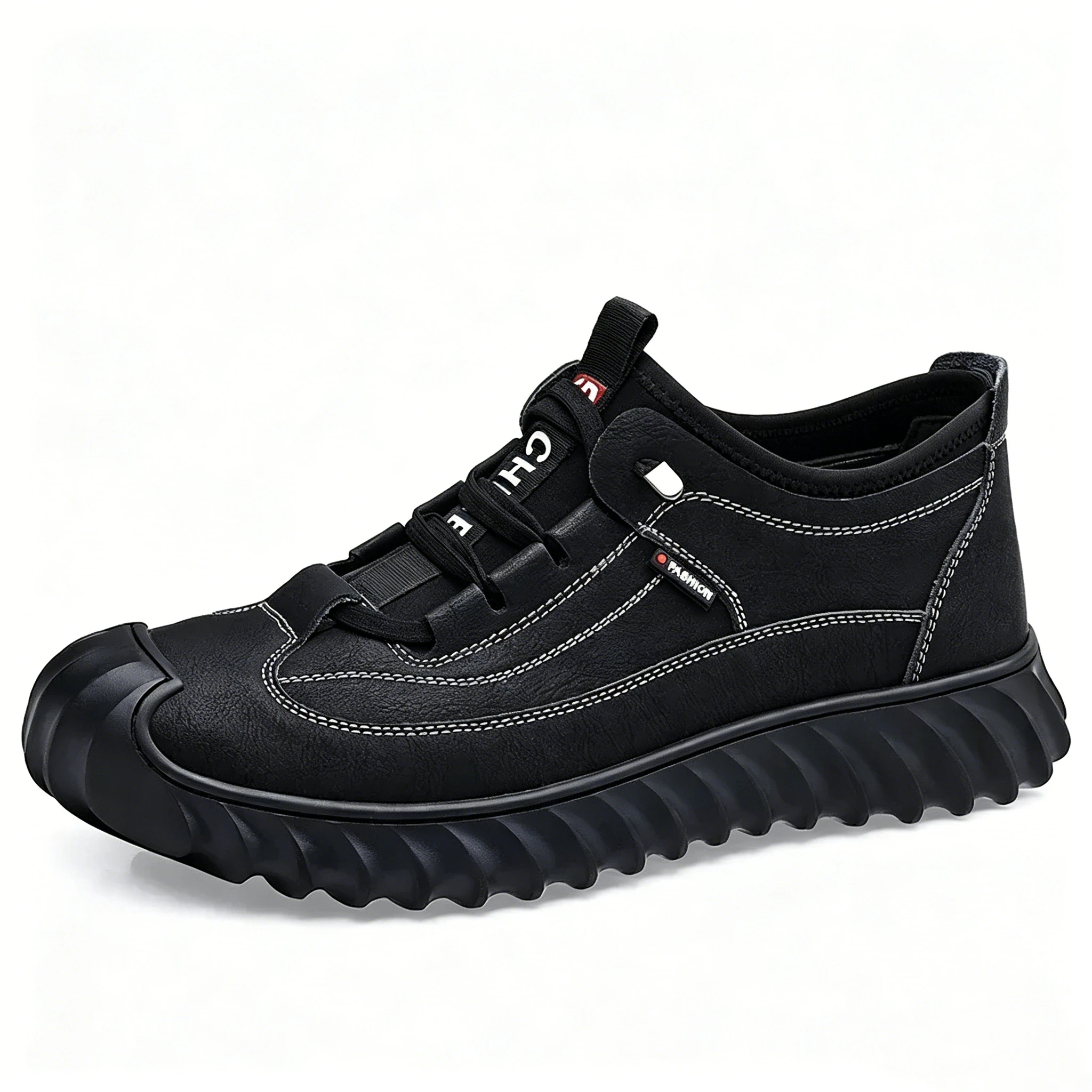 Gray Rugged - Ailongcity® Fashion Sneakers Edgy Design with Comfortable Versatility Waterproof Anti-Slip Shoes