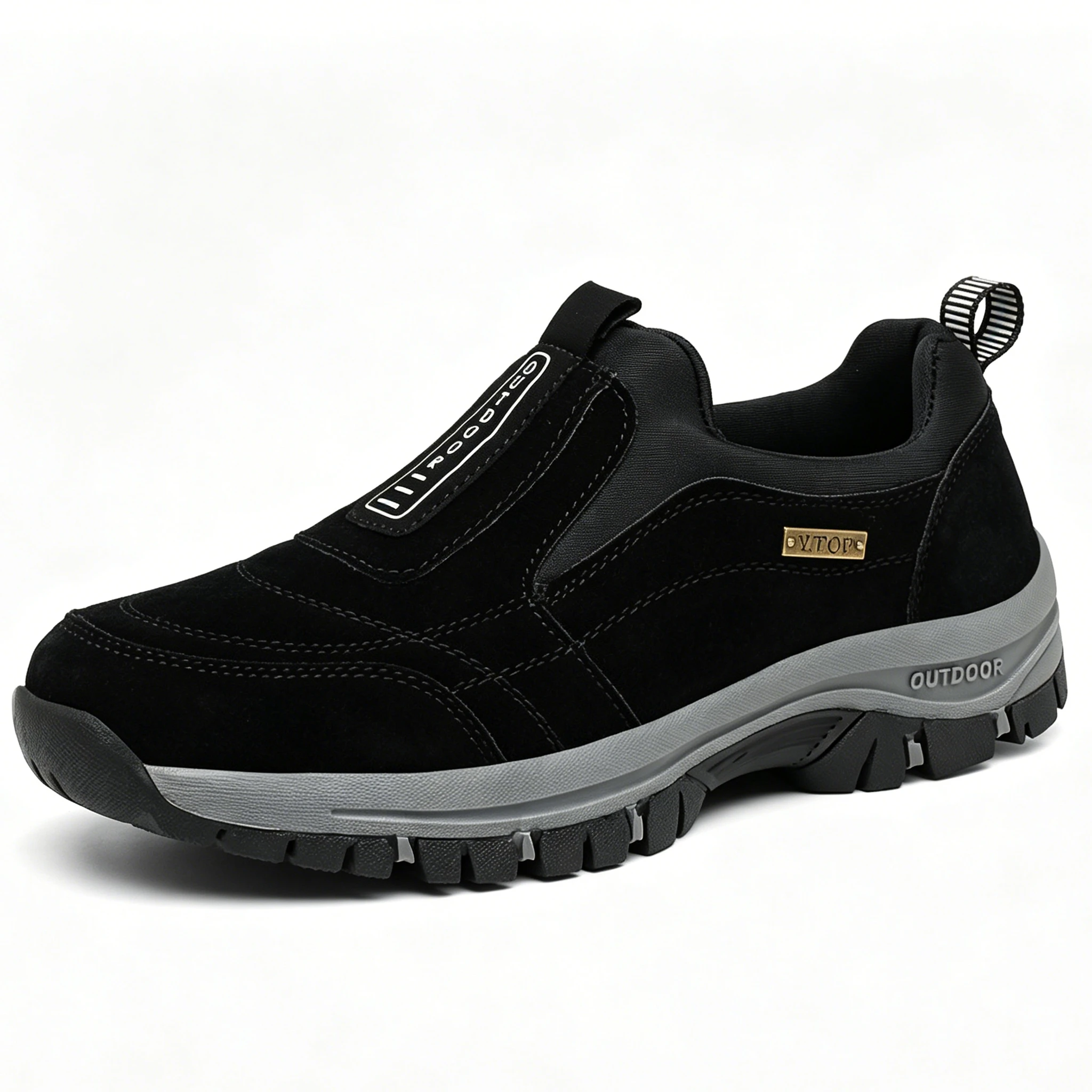 Blue Slip-On - Ailongcity® Outdoor Hiking Sneakers Effortless Trail Readiness with Rugged Performance Design