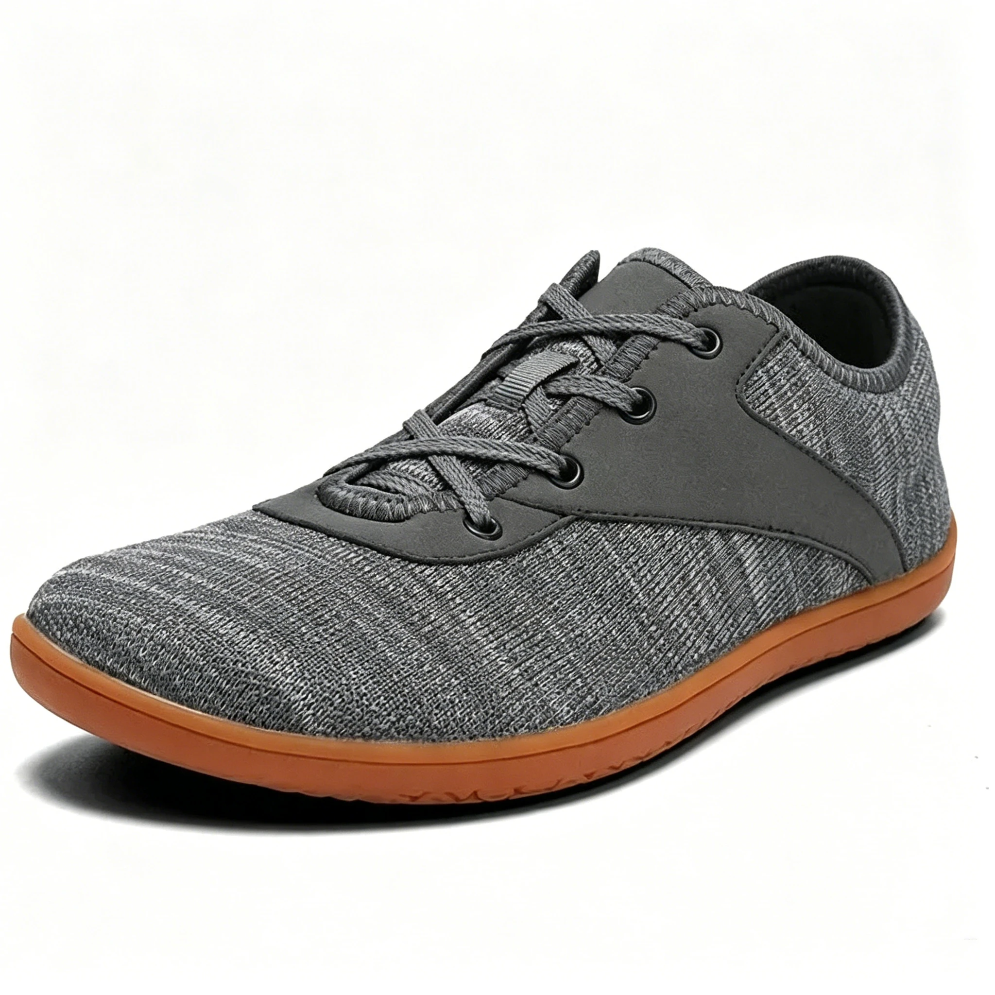 Beige Knit - Ailongcity® Lace-Up Minimalist Sneakers Breathable Simplicity for Everyday Versatility