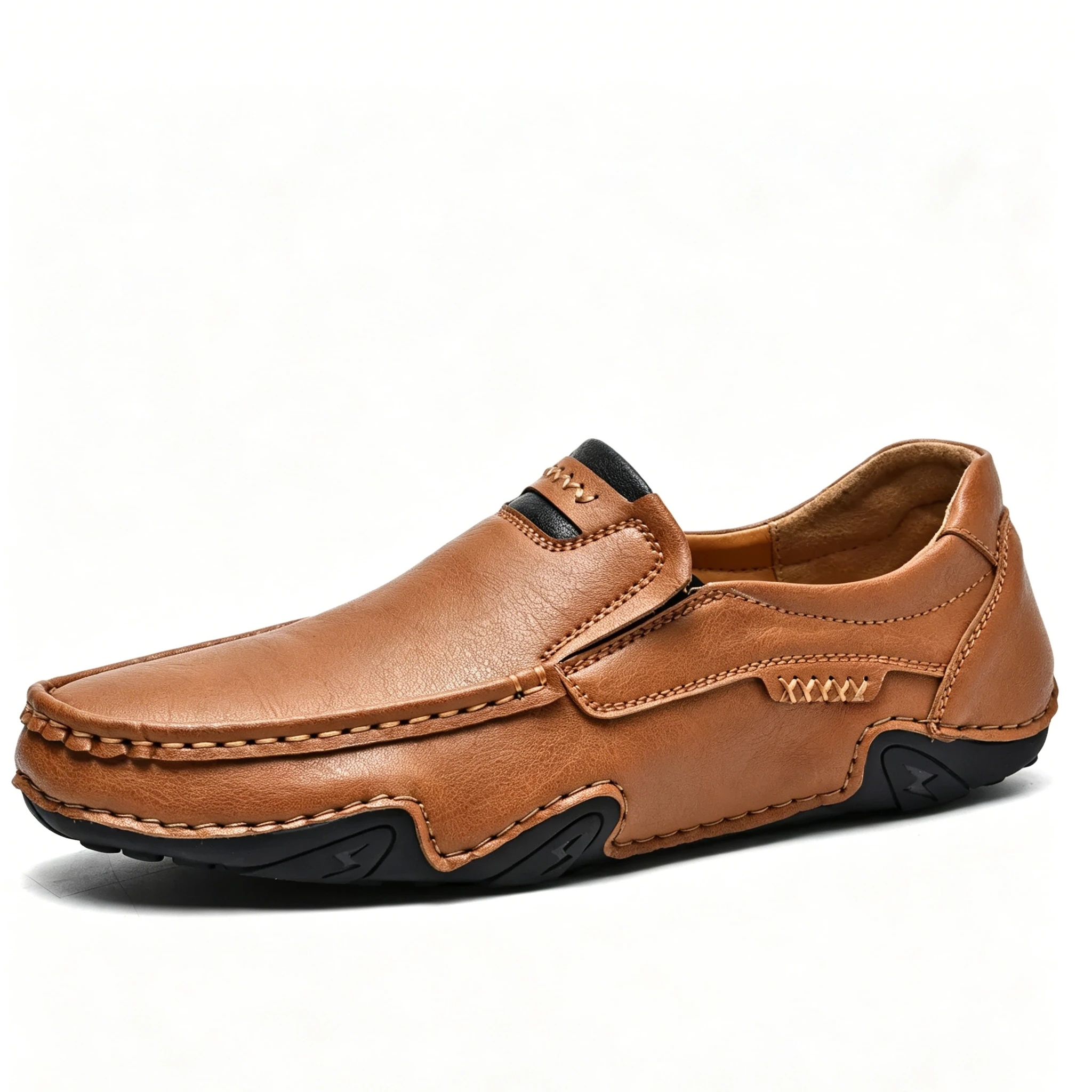 Tan Classic - Ailongcity® Slip-On Driving Loafers Timeless Craftsmanship for Effortless Urban Mobility
