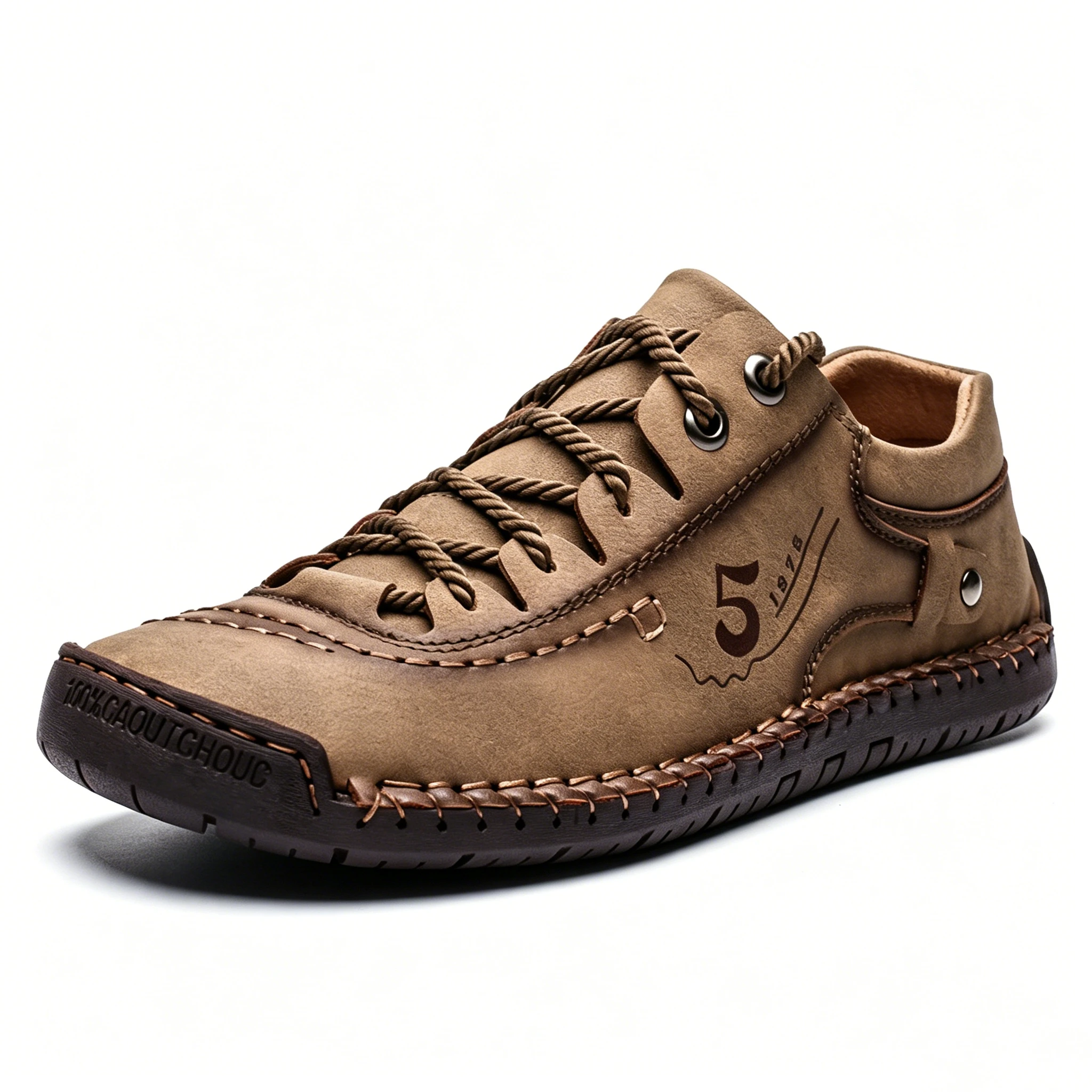 Vintage Craft 5 - Ailongcity® Leather Sneakers Retro-Inspired Artisan Leather for Timeless Casual Style