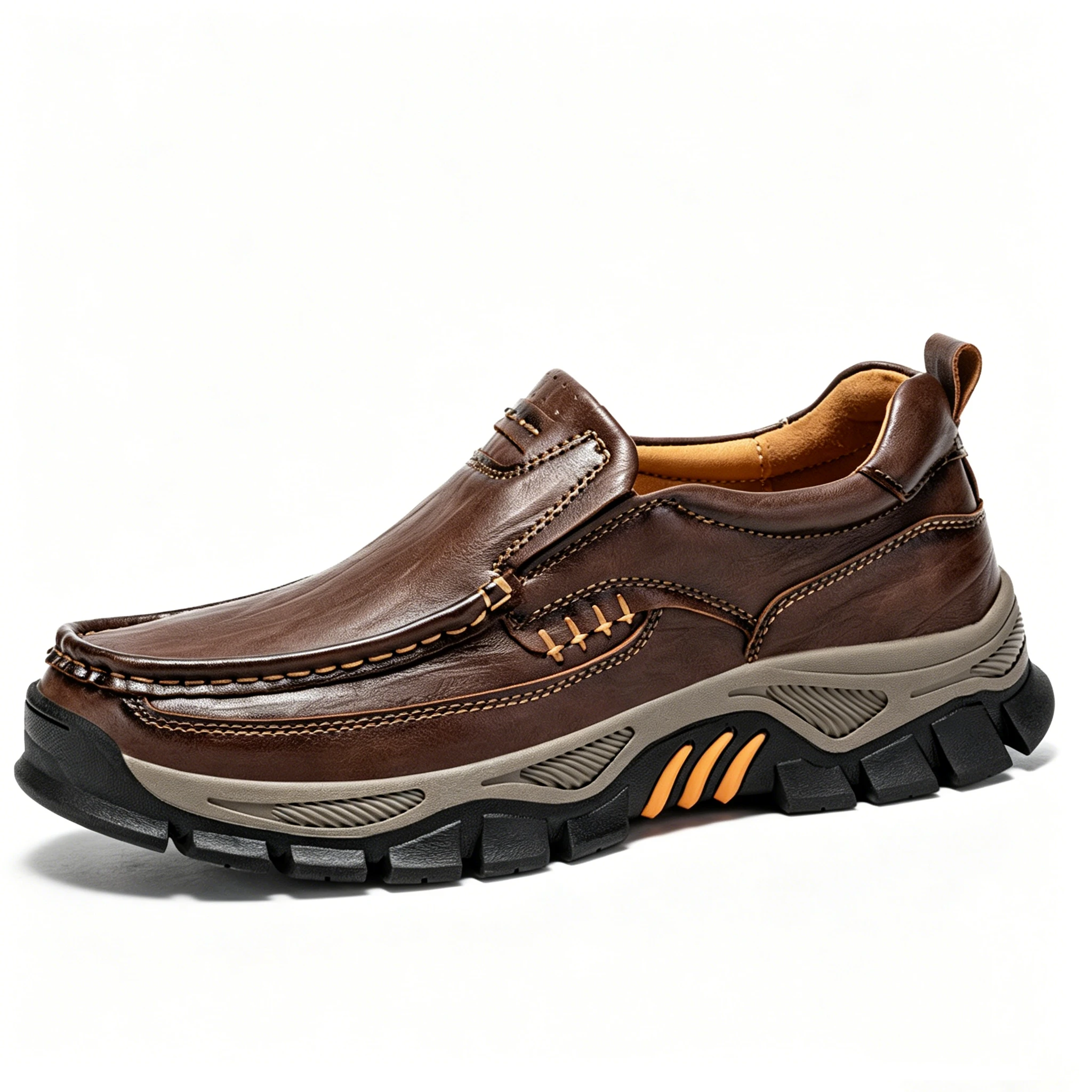 ⏰Last Day! 45% OFF  🔥AILONGCITY® Men's Genuine Leather Outdoor Casual Hiking Shoes – Versatile for City Walks & Trail Adventures