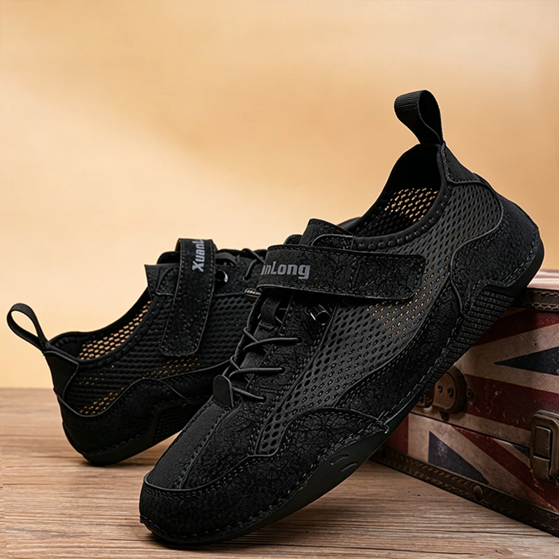 ⏰Promotion - 50% OFF🔥Ailongcity®Men's Breathable Leather Orthopedic Shoes –