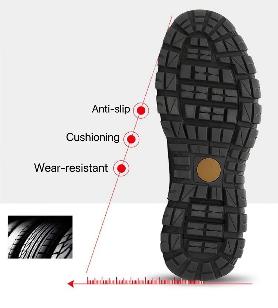 Ailongcity Men's handmade cowhide porous breathable shoes