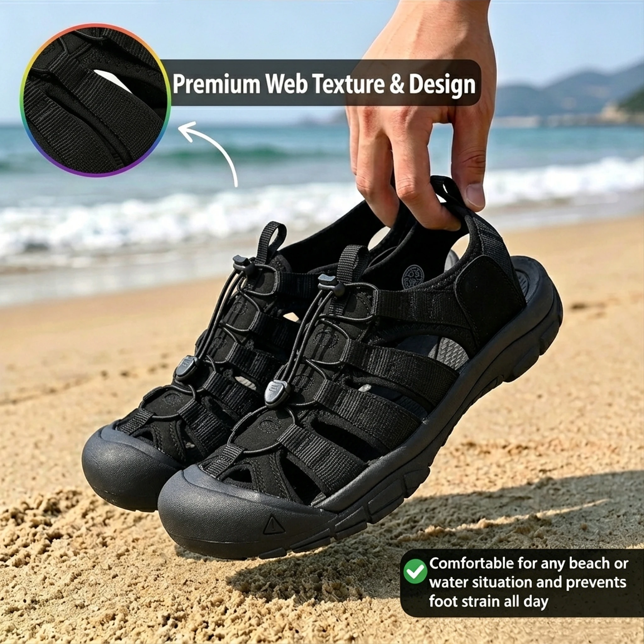 Ailongcity®– Ergonomic Footbed & Ultra-Lightweight Barefoot Sandals