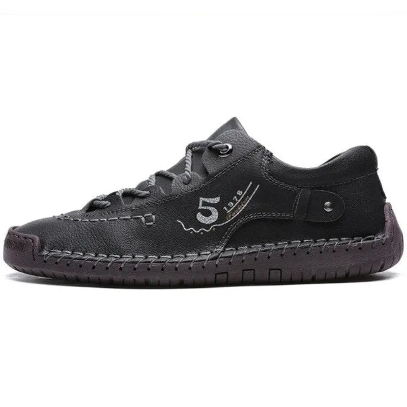 Ailongcity®Leather Orthopedic Shoes Men Leather Winter Boots