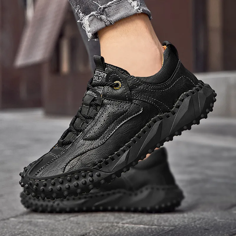 Ailongcitystride™ Eco-Friendly Leather Handcrafted Orthopedic Shoes